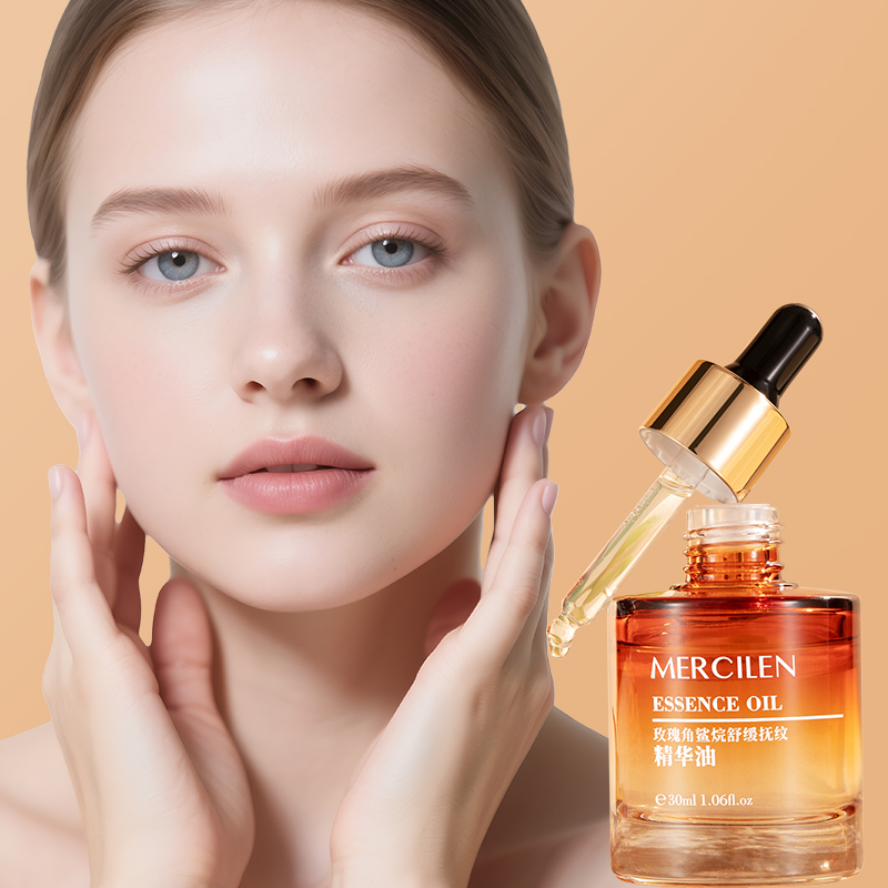 Hyaluronic Acid Facial Serum - Mercilen Rose Squalane Essentiële Olie 30ml,