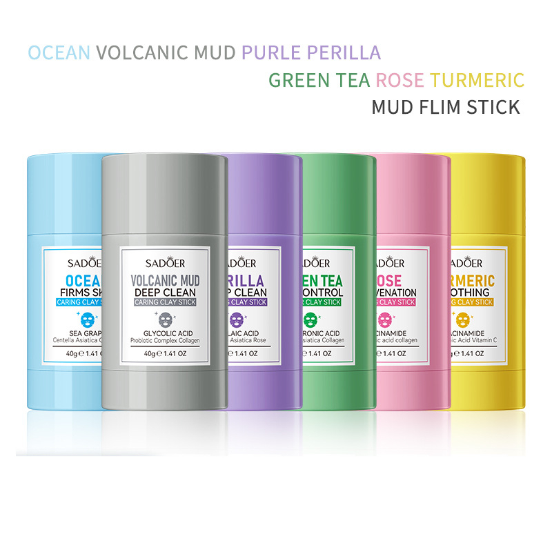 Green Tea Cleansing Clay Mask - SADOER Groene Thee & Rozenkleimasker in