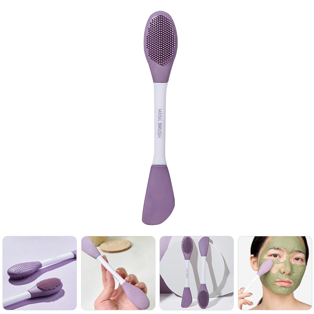 Silicone Face Scrubber Electric - Siliconen maskerborstel, dubbelzijdig gezichtsreinigingshulpmiddel, herbruikbaar voor