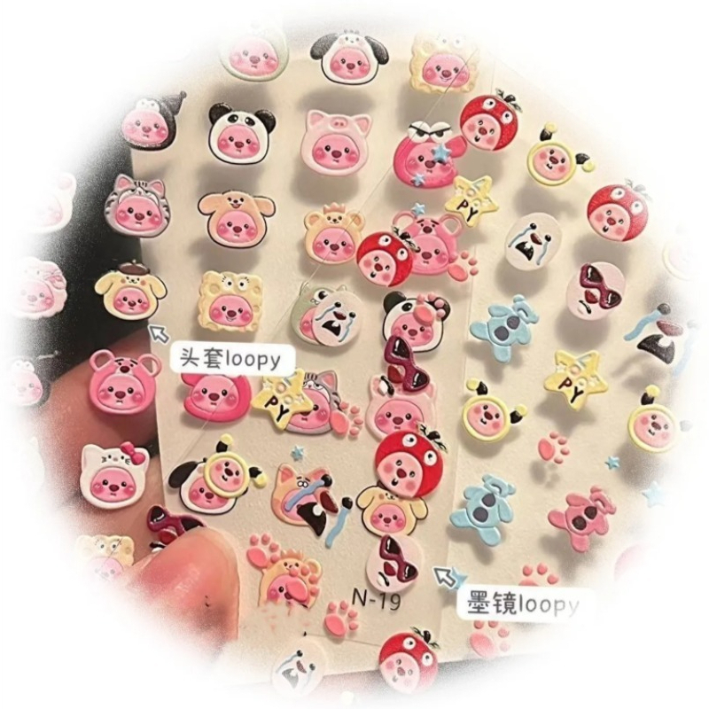 Loopy 3D reliëfsticker, transp - Nail Art recensie en prijs