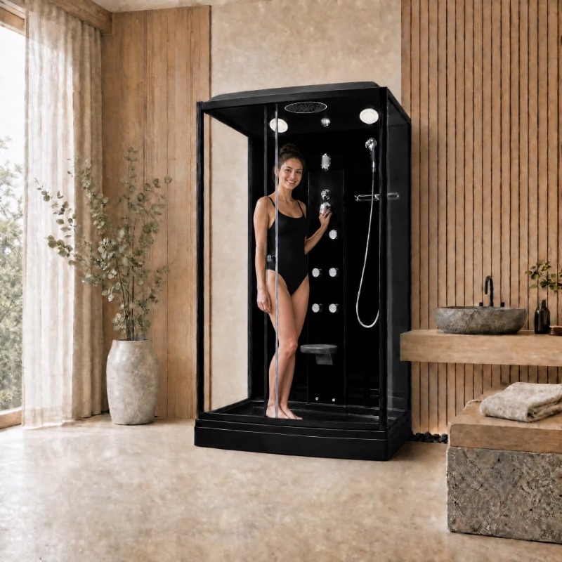 Luxe douchecabine met zwart fr - Massage recensie en prijs