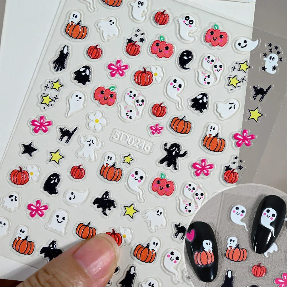 1 vel 5D Halloween nagelsticke - Nail Art recensie en prijs